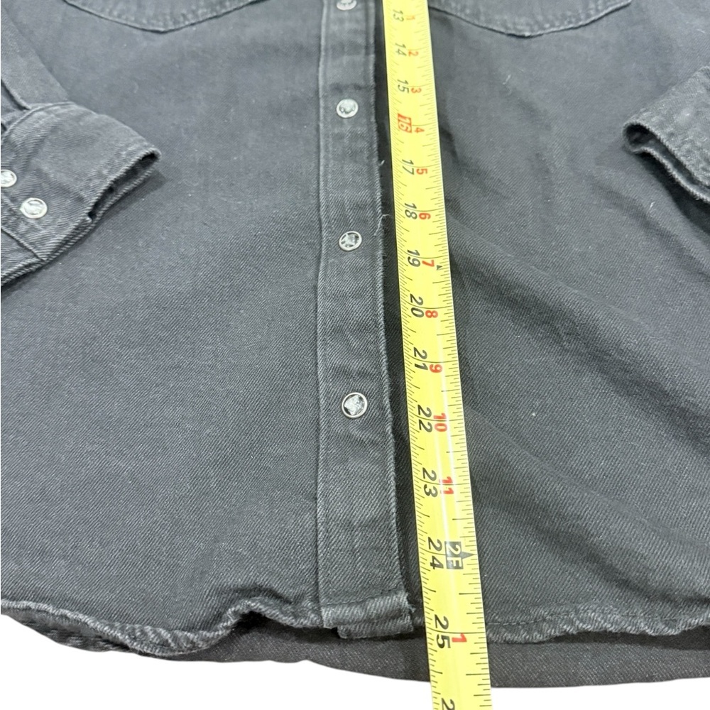 Levi’s Black Snap Button Down Western Studded Lon… - image 8